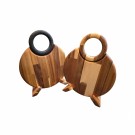 Skjærefjøl i Akasietre med Natur ring og stativ thumbnail