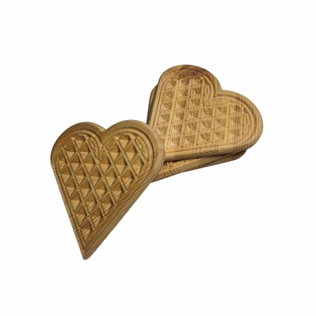 Glassbrikke Furu / Bøk Vaffel